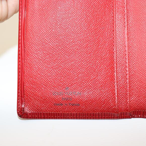 Louis Vuitton Epi Leather Red Long Wallet with Kiss Lock Coin Purse - M19919 - Picture 8 of 9